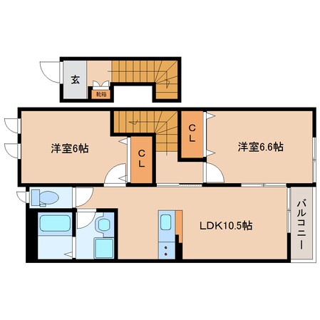 王寺駅 バス15分  服部記念病院下車：停歩5分 2階の物件間取画像